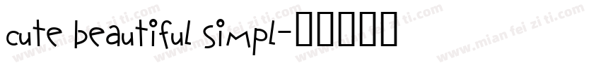 cute beautiful simpl字体转换